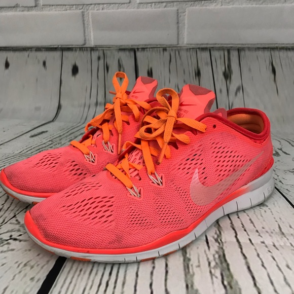 Nike Shoes - Nike Free TR Fit 5 pink orange running shoe size 7